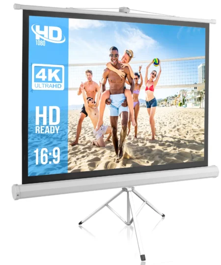 Tripod projection screen 96by96 inches