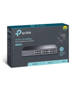 TP-Link desktop rack mount switch 24 port 10/100 mbps.
