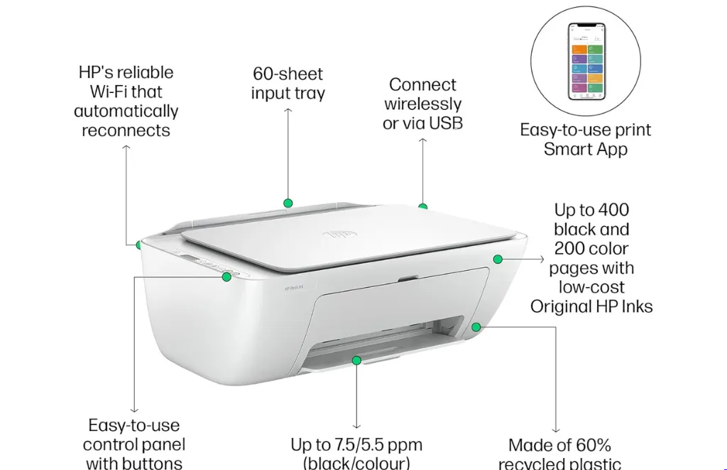 Hp Deskjet Wireless PrinterHp Deskjet 2975 Wireless Printer