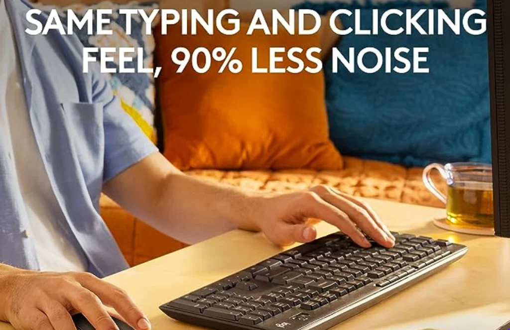 Logitech Mk Silent Wireless Keyboard - Mouse ComboLogitech MK295 Silent Wireless Keyboard & Mouse Combo