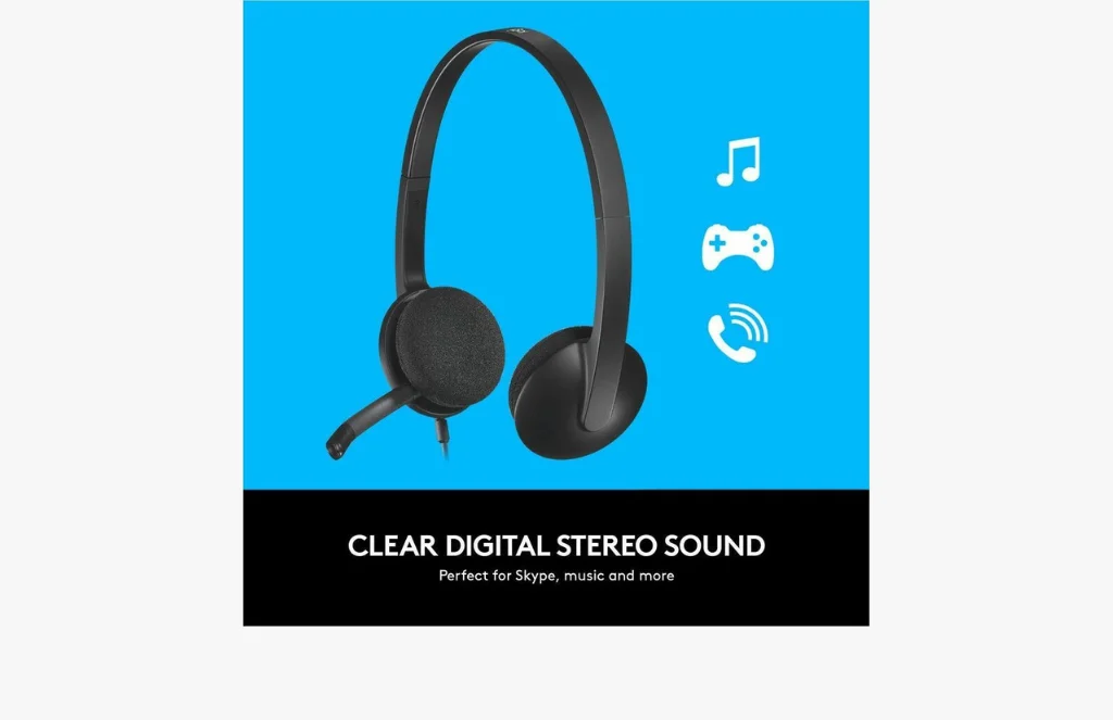 Logitech Usb Headset H Stereo Usb Headset For Windows And Mac ALogitech USB Headset H340, Stereo, USB Headset for Windows and Mac.