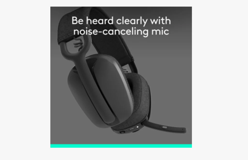 Logitech Zone Vibe Wireless Over Ear Headphones With Noise Canceling Microphone ALogitech Zone Vibe 100 Wireless Over Ear Headphones with Noise Canceling Microphone.