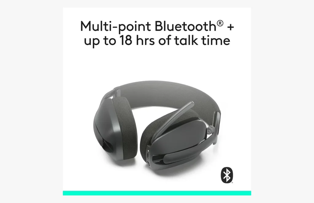 Logitech Zone Vibe Wireless Over Ear Headphones With Noise Canceling Microphone DLogitech Zone Vibe 100 Wireless Over Ear Headphones with Noise Canceling Microphone.