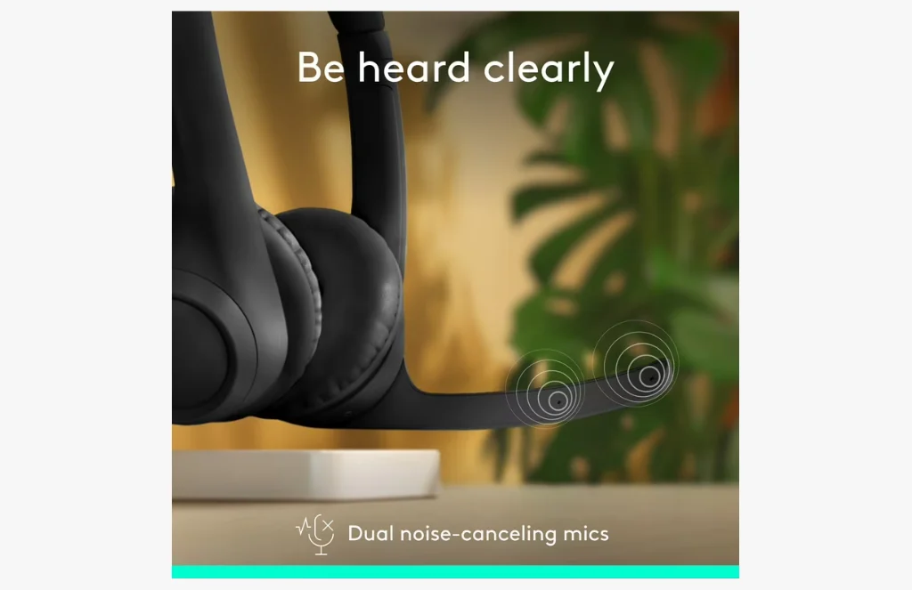 Logitech Zone Wireless Bluetooth Headset With Noise Cancelling MicrophoneLogitech Zone 300 Wireless Bluetooth Headset With Noise-Cancelling Microphone