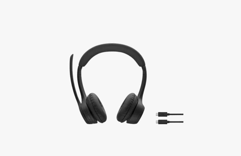 Logitech Zone Wireless Bluetooth Headset With Noise Cancelling Microphone AwebpLogitech Zone 300 Wireless Bluetooth Headset With Noise-Cancelling Microphone