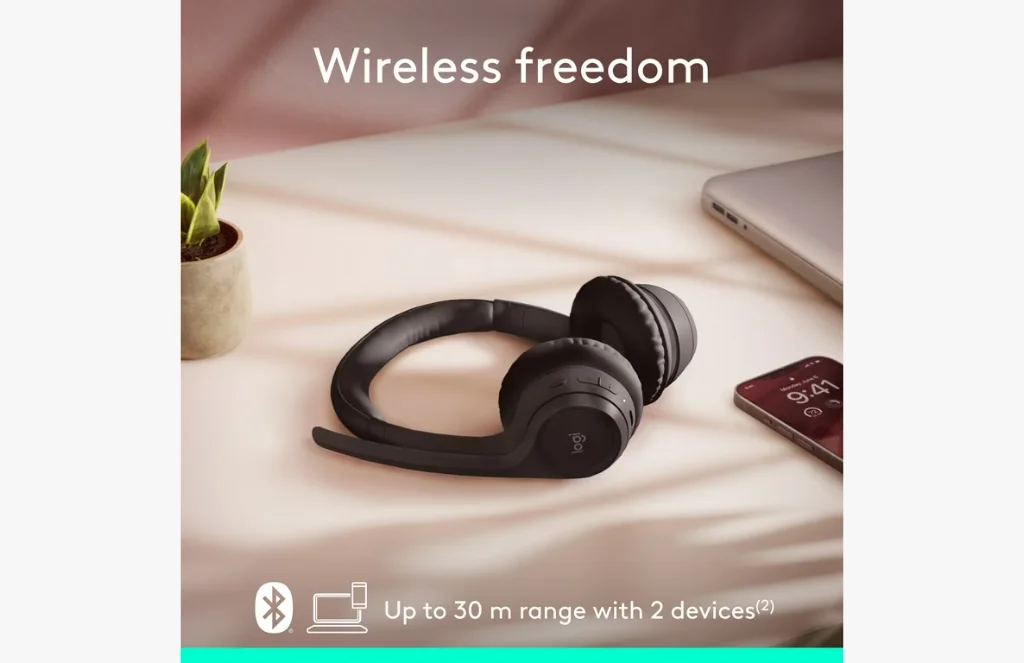 Logitech Zone Wireless Bluetooth Headset With Noise Cancelling Microphone CwebpLogitech Zone 300 Wireless Bluetooth Headset With Noise-Cancelling Microphone