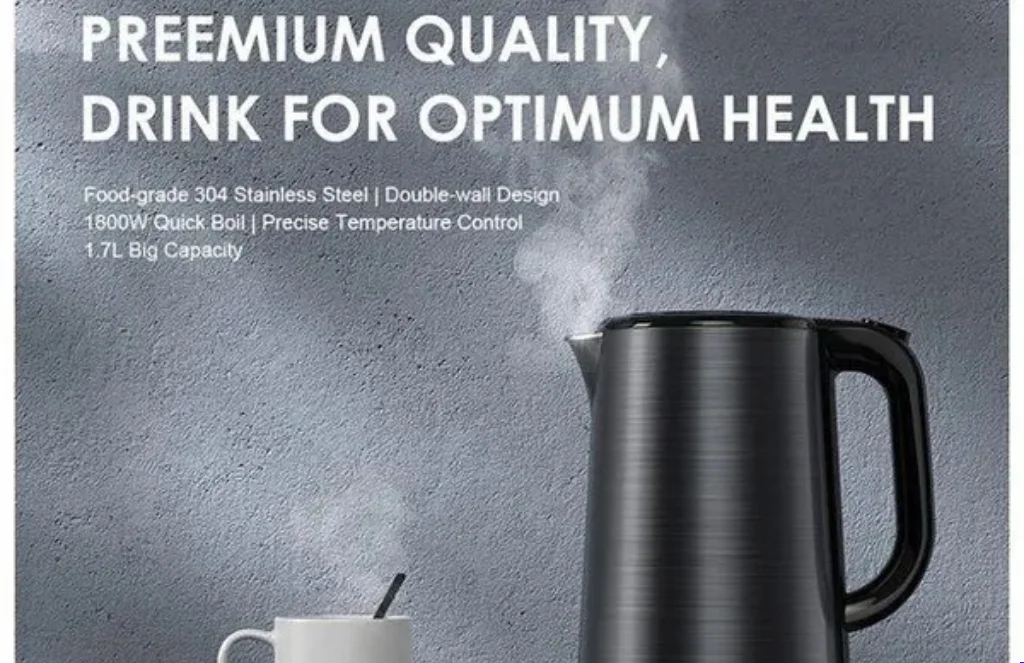 Oraimo Oh K Stainless Steel Electric Smart Kettle – LiterOraimo OH-K20 Stainless Steel Electric Smart Kettle – 1.7 Liter