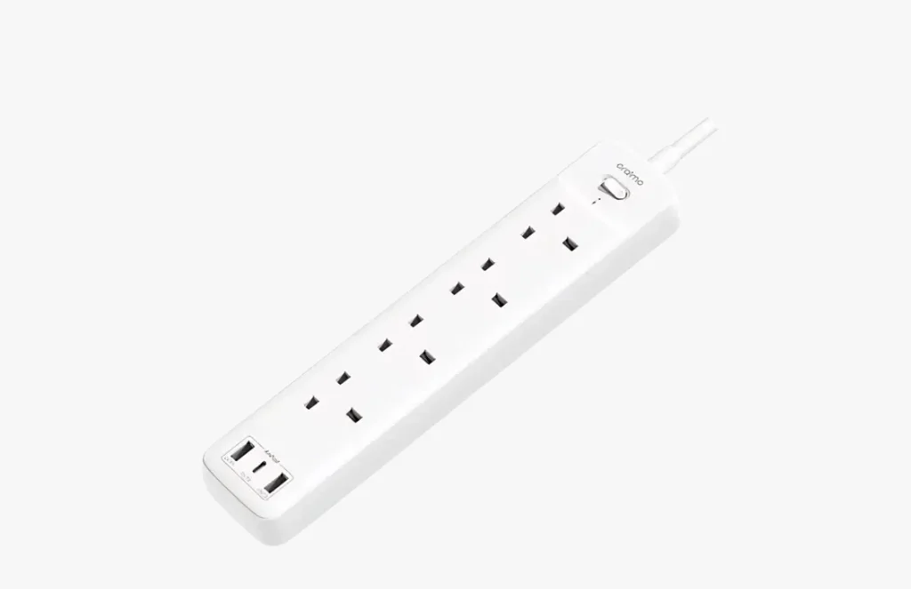 Oraimo Ows U Powerhub C M Ac Usb Power Strip Extension CableOraimo OWS-U351 PowerHub C 2M 4-AC 3-USB Power Strip Extension Cable