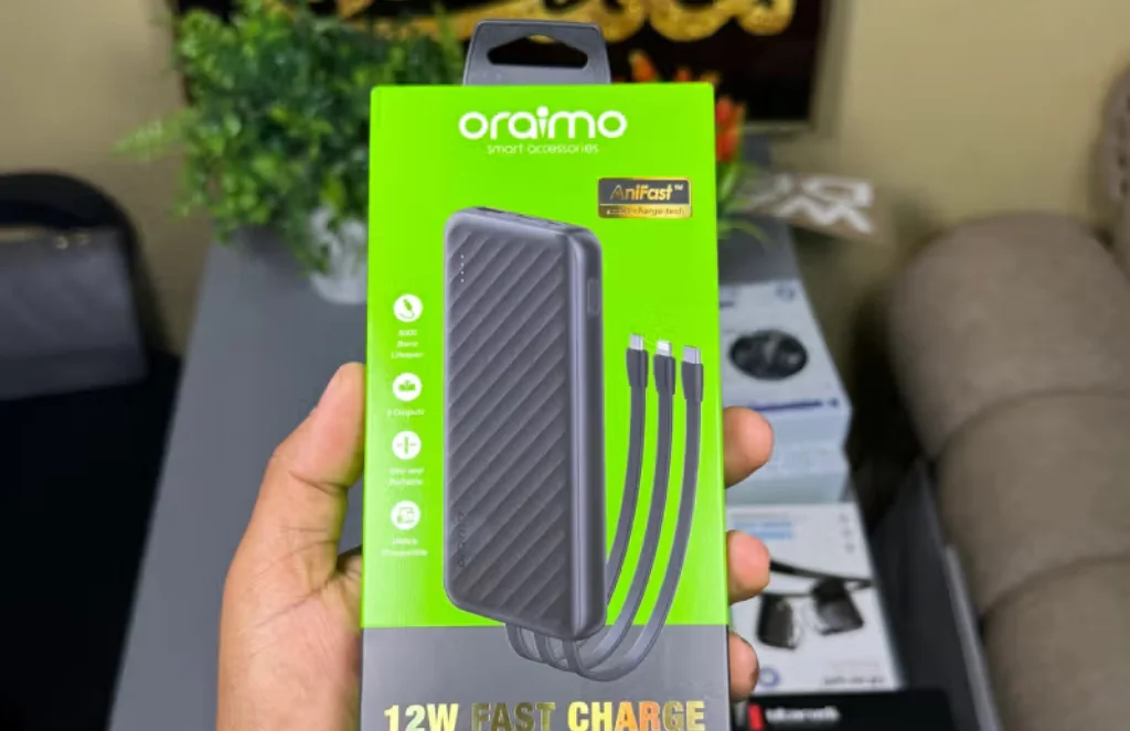 Oraimo Slice Link Mah W Fast Charge - In - Portable Power BankOraimo Slice Link 10000mAh 12W Fast Charge 3 in 1 Portable Power Bank.