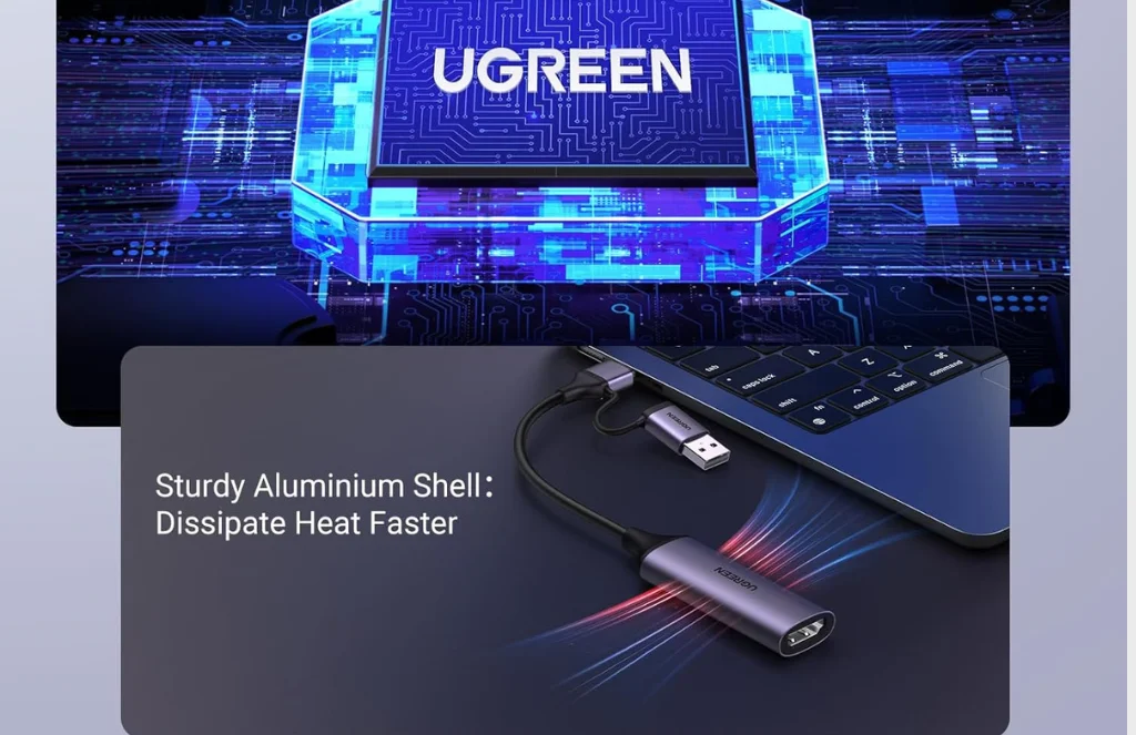 Ugreen Cm Hd Usb Video Capture Card UgUGREEN CM716 HD USB Video Capture Card (UG- 25854)