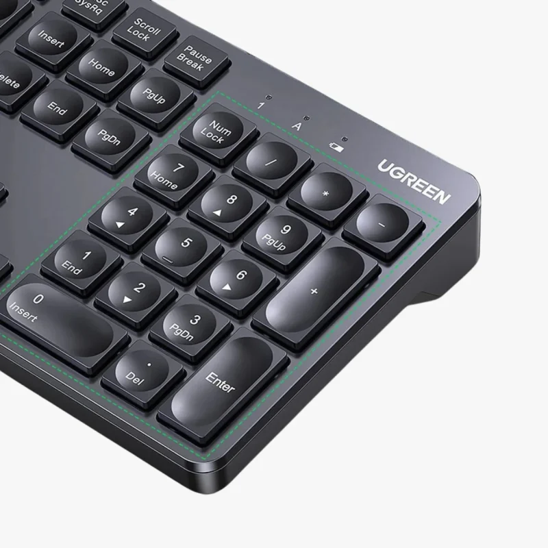 UGREEN KU004 Wireless Chocolate Membrane keyboard (UG- 35735) UGREEN KU004 Wireless Chocolate Membrane keyboard (UG- 35735)