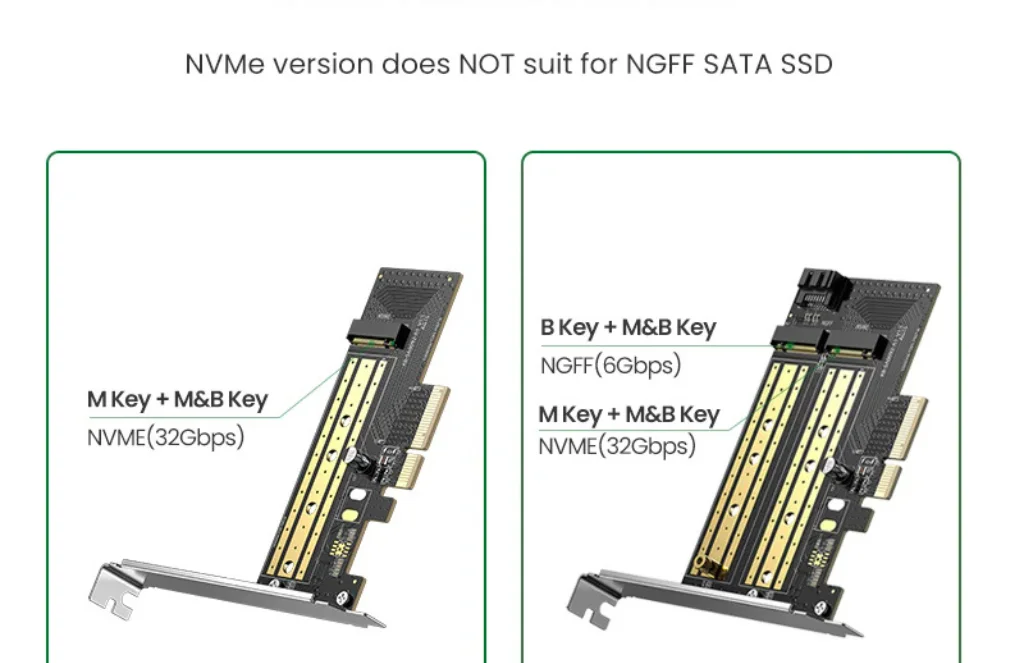 Ugreen M Nvme To Pci E × - Expansion CardUGREEN M.2 NVMe to PCI-E 3.0 × 4 Expansion Card