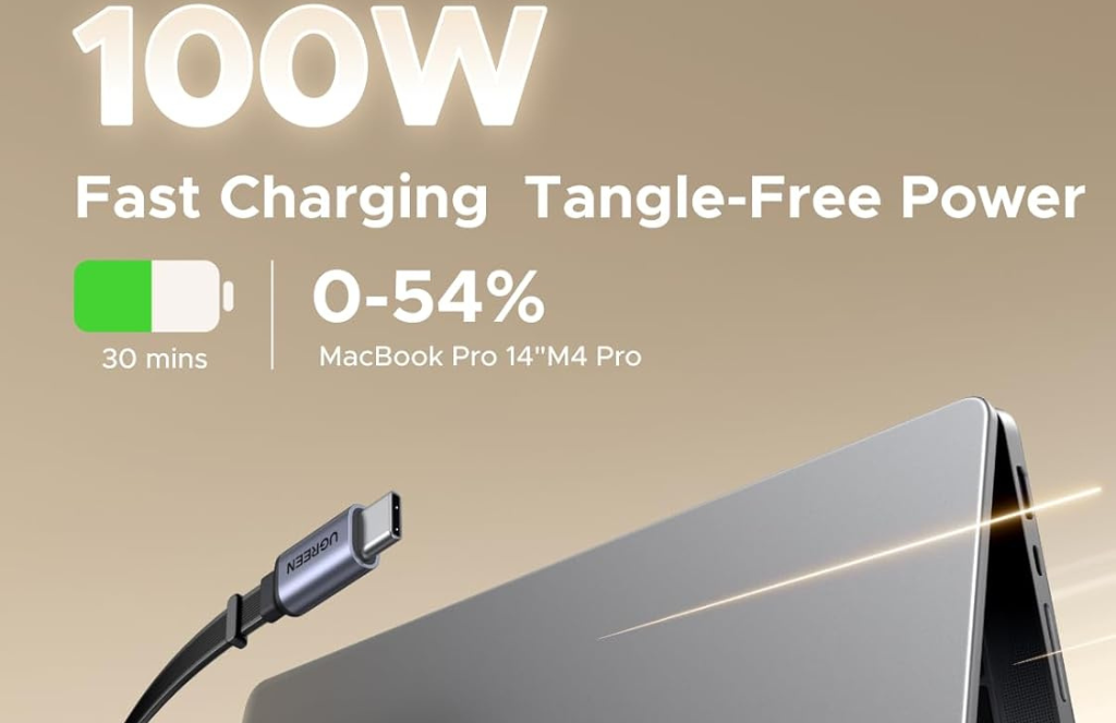 Ugreen Nexode W Charger With Retractable Usb C CableUGREEN Nexode 100W Charger with Retractable USB-C Cable