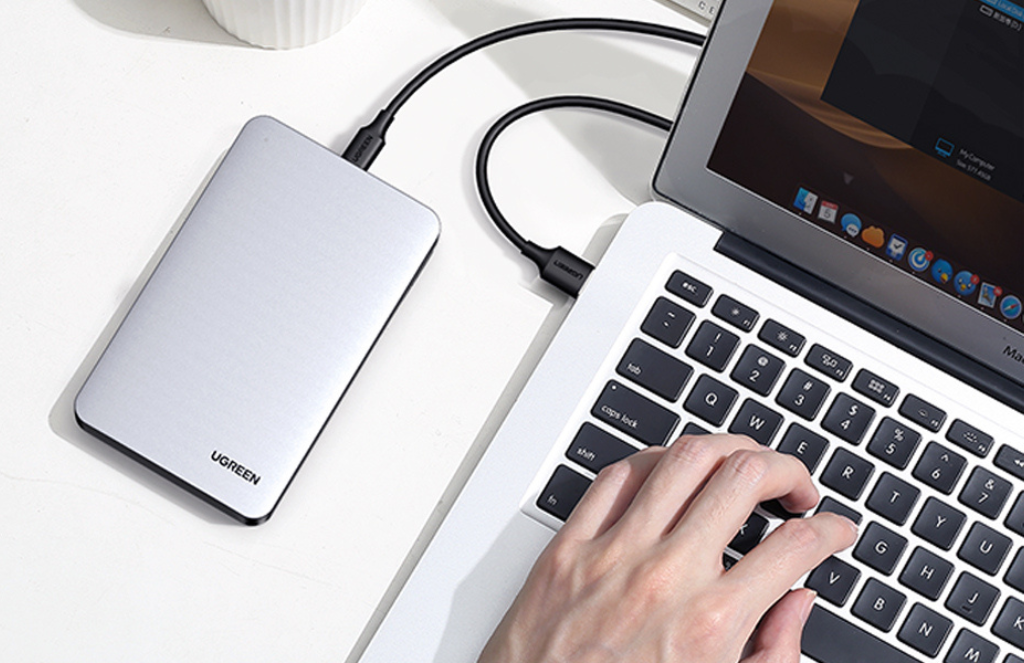 Ugreen Usb C Hdd Enclosure Aluminum InchUGREEN USB-C HDD Enclosure Aluminum, 2.5 Inch, USB 3.1 Type C To SATA External Reader,