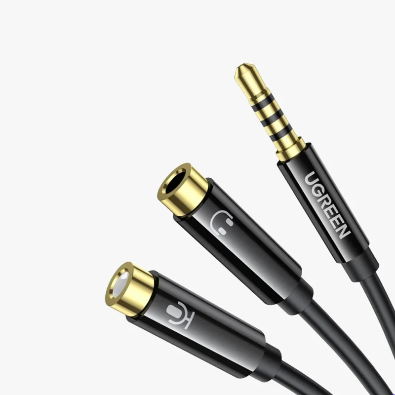 Ugreen Mm Male To - Female Audio Cable CmUGREEN 3.5mm Male to 2 Female Audio Cable 20cm