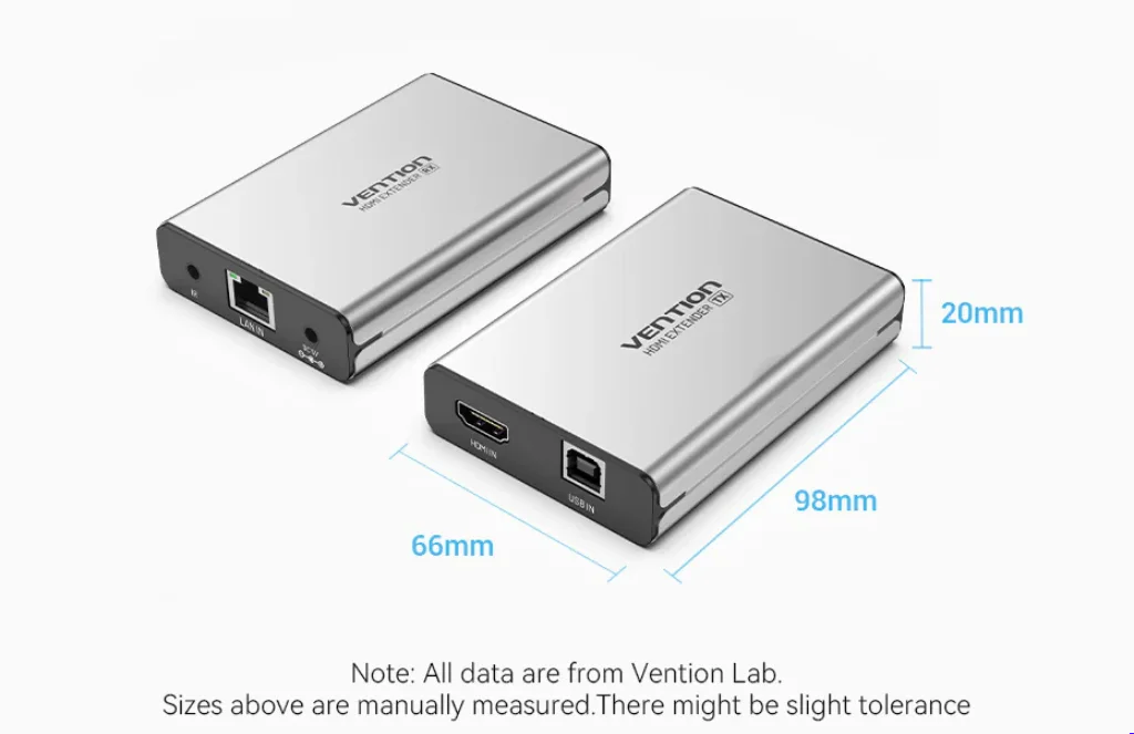 Vention Hdmi Network Cable ExtenderVention HDMI Network Cable Extender 60M Gray Aluminum Alloy Type (AKGH0)