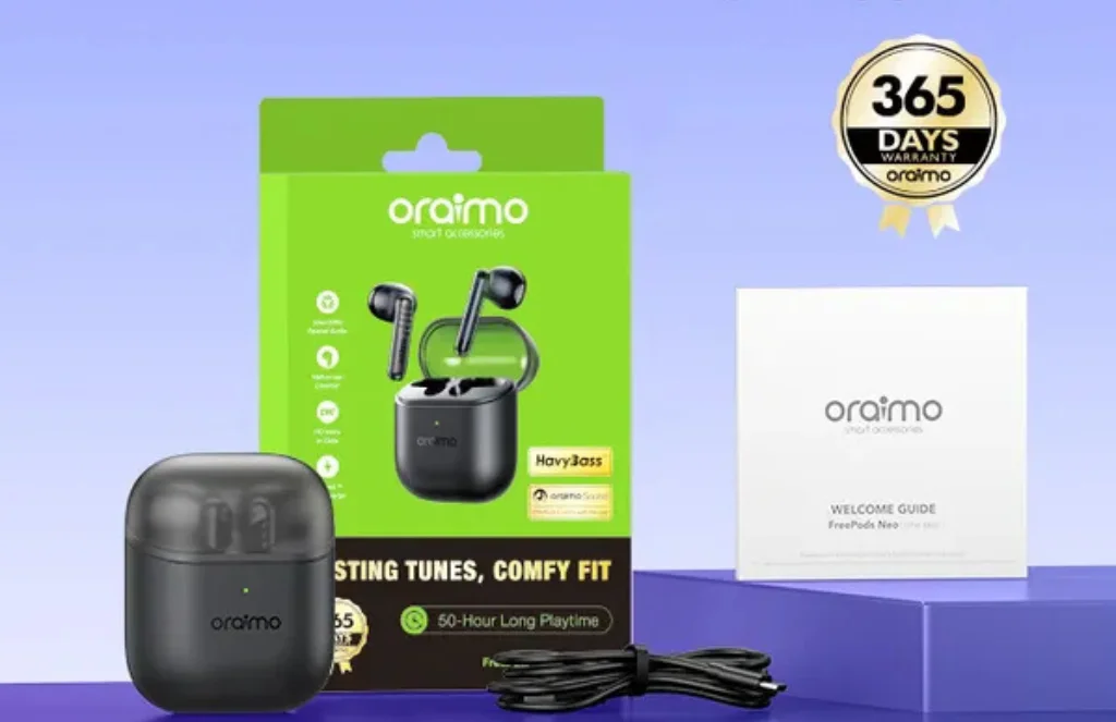 Oraimo Freepods Neo Half In Ear True Wireless Earbudsoraimo FreePods Neo Half In Ear True Wireless Earbuds