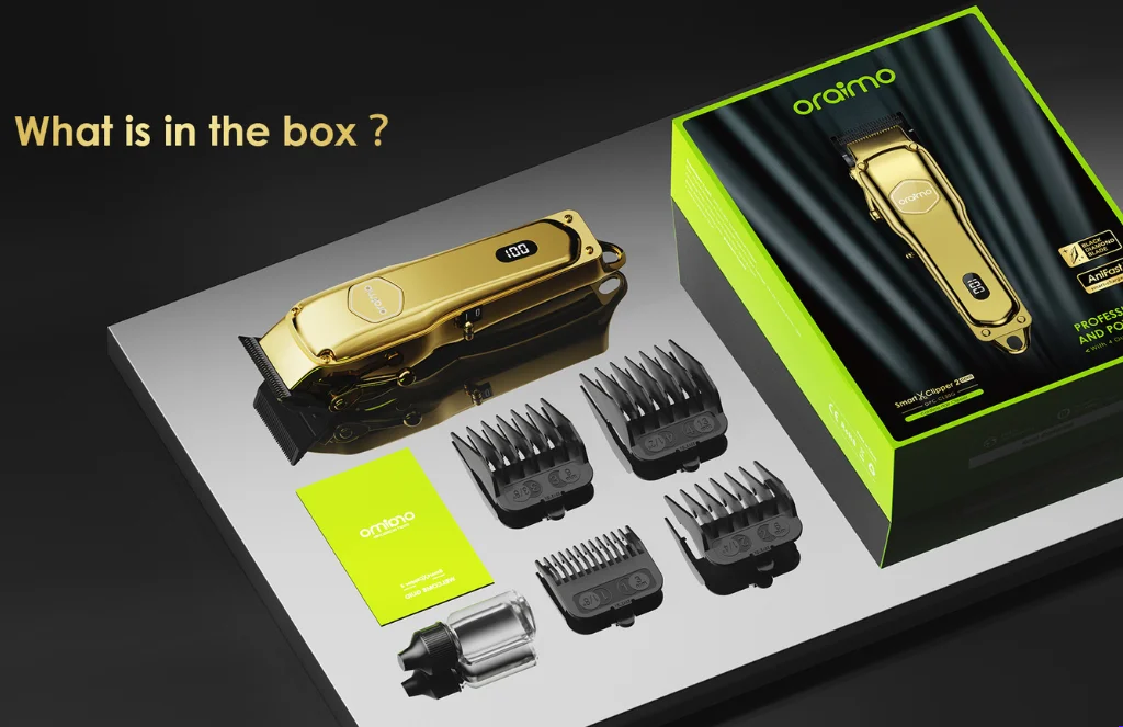 Oraimo Smart Clipper - Gold Professional Hair Clipperoraimo Smart Clipper 2 Gold Professional Hair Clipper