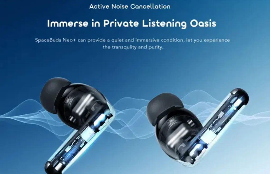 Oraimo Spacebuds Neo Anc Spatial Audio True Wireless Earphonesoraimo SpaceBuds Neo+ ANC Spatial Audio True Wireless Earphones