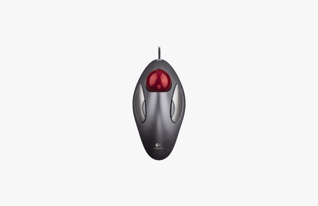 Logitech Trackman Marble Trackball Mouse – Wired USB Ergonomic Mouse for Computers, with 4 Programmable Buttons