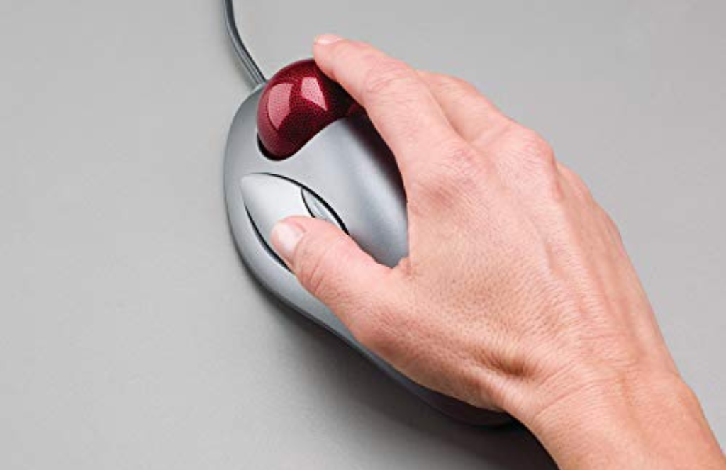 Logitech Trackman Marble Trackball Mouse – Wired USB Ergonomic Mouse for Computers, with 4 Programmable Buttons