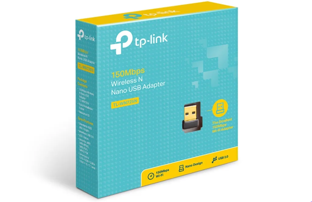WebpTP-Link 150Mbps Wireless N Nano USB Adapter TL-WN725N