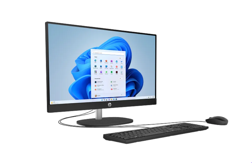 WebpHP AIO 24-CB1283NH Core i3-1215U | 8GB | 512SSD | DOS | 23.8" FHD | Non-Touch | Jet Black