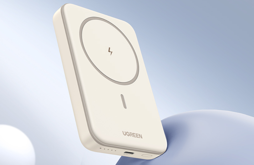 UGREEN 20W 10000mAh Magnetic Wireless Power Bank Beige – UG-25208