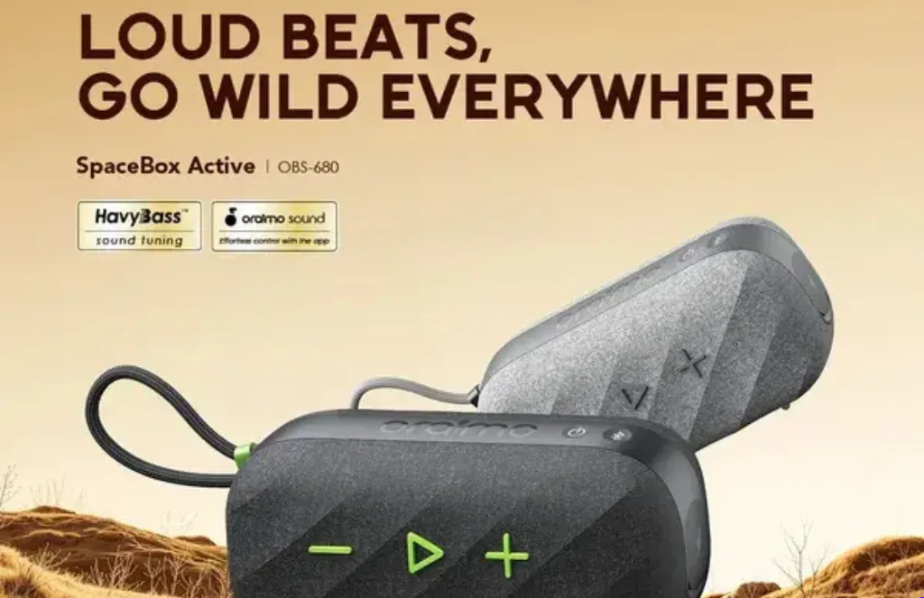 oraimo SpaceBox Active 25W Portable Speaker with FM Radio & Custom EQ