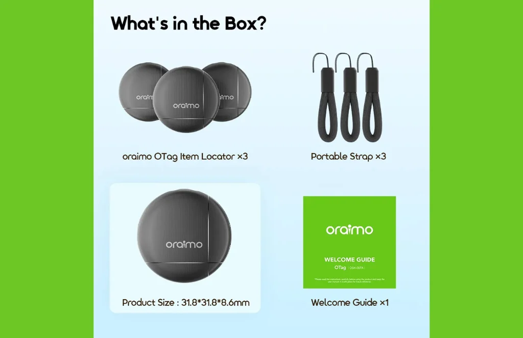 oraimo OTag IP65 Waterproof