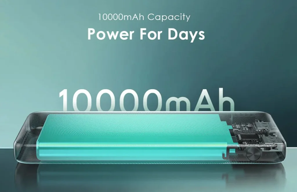 oraimo Toast 15 Flash 10000mAh Fast Charging Power Bank