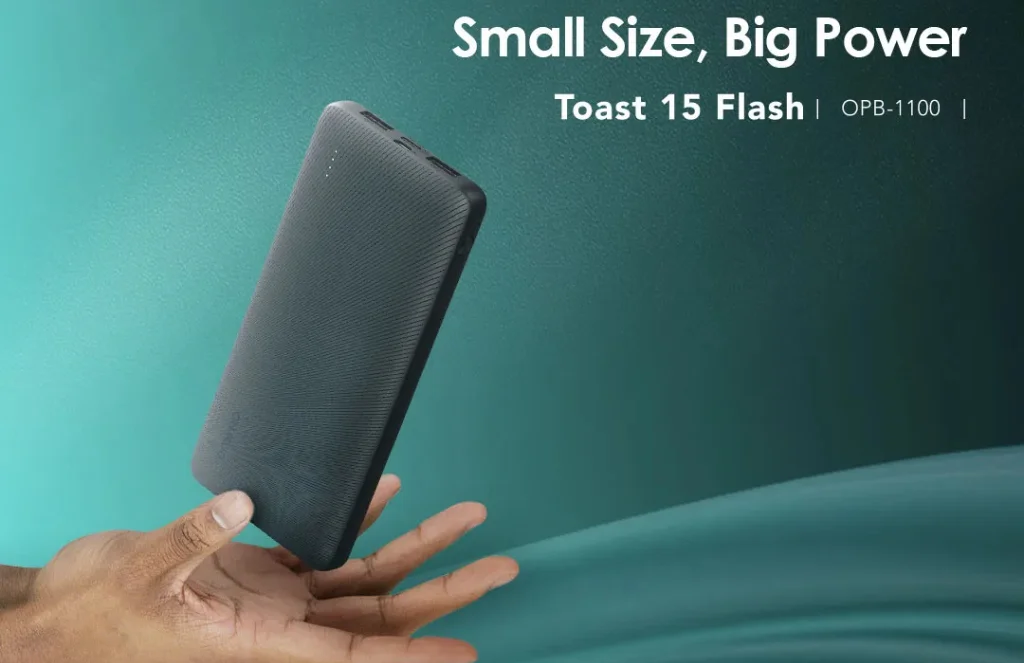 oraimo Toast 15 Flash 10000mAh Fast Charging Power Bank