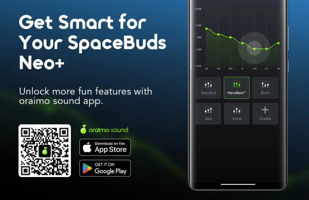 Oraimo Spacebuds Neo Plus OTW-323P Active Noise Cancellation Earbuds