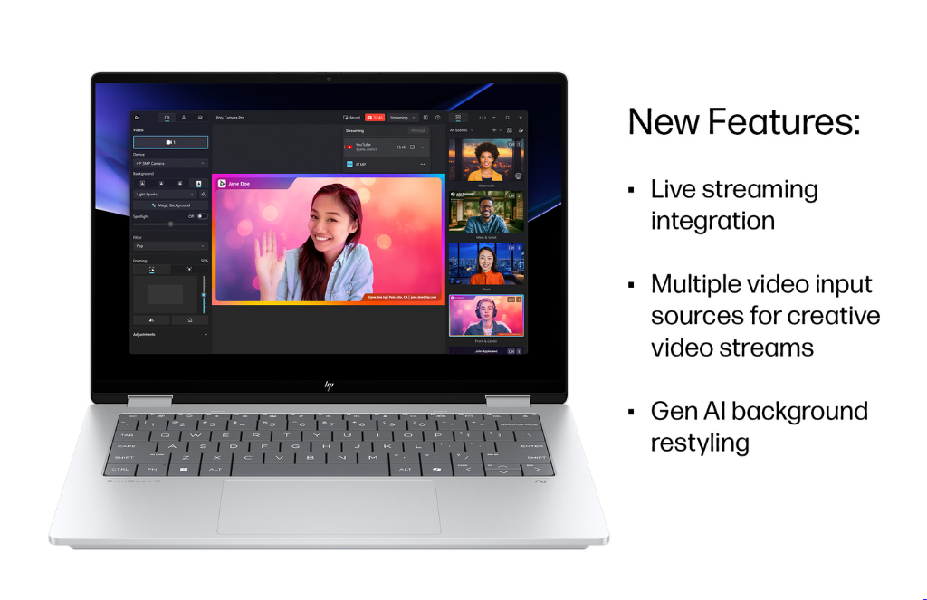 PngHP OmniBook X Flip 14-FM0047NR Ultra 7-256V | 16GB | 512SSD | 14" Touch | Pen | Win11 | B88A6UA