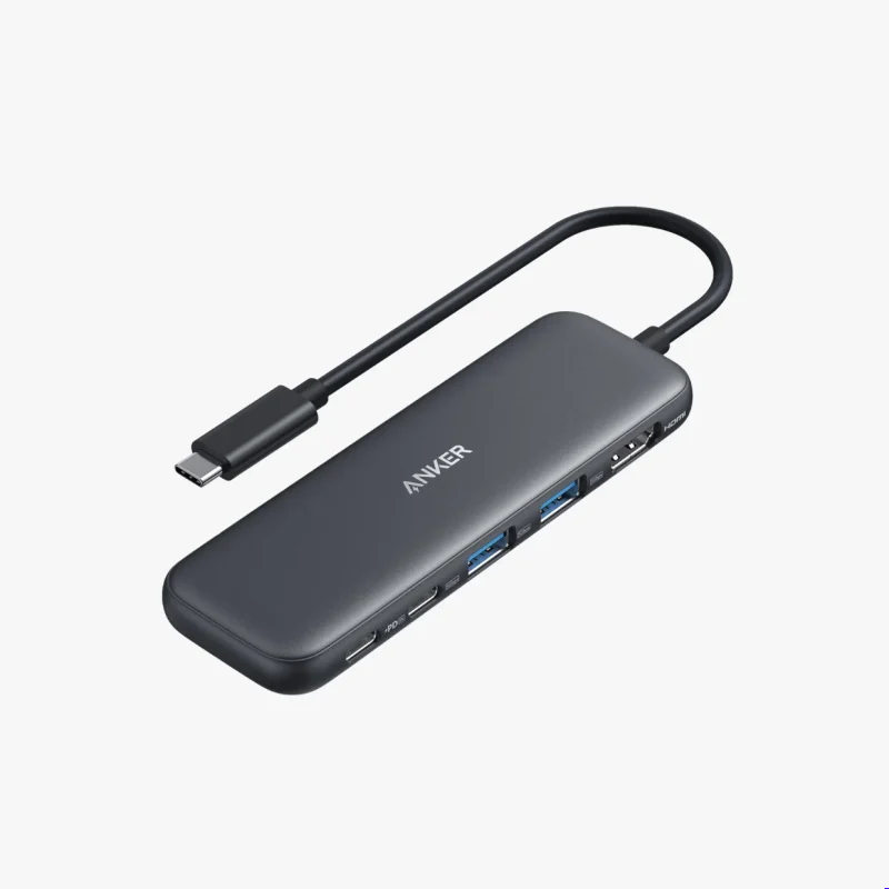 ️anker Usb C Hub In Black️ANKER 332 USB-C HUB (5-IN-1) BLACK