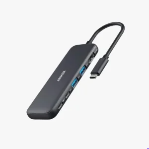 ️anker Usb C Hub In Black Webp️ANKER 332 USB-C HUB (5-IN-1) BLACK