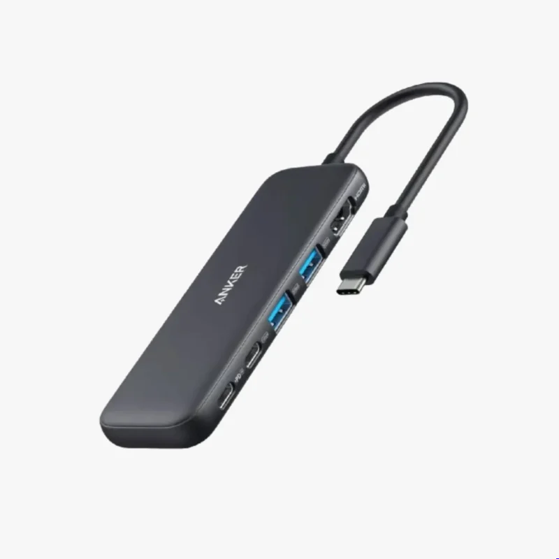 ️anker Usb C Hub In Black Webp️ANKER 332 USB-C HUB (5-IN-1) BLACK