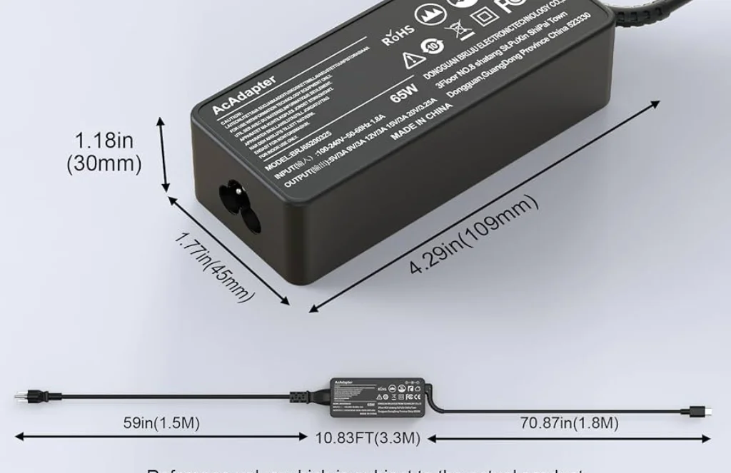 Lenovo V Usb Laptop ChargerLenovo 20V-3.25 USB Laptop Charger