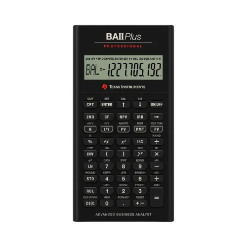 Texas Instruments Ba Ii Plus Professional Financial CalculatorTexas Instruments BA II Plus Professional Financial CalculatorTexas Instruments BA II Plus Professional Financial Calculator Texas Instruments Ba Ii Plus Professional Financial CalculatorTexas Instruments BA II Plus Professional Financial Calculator