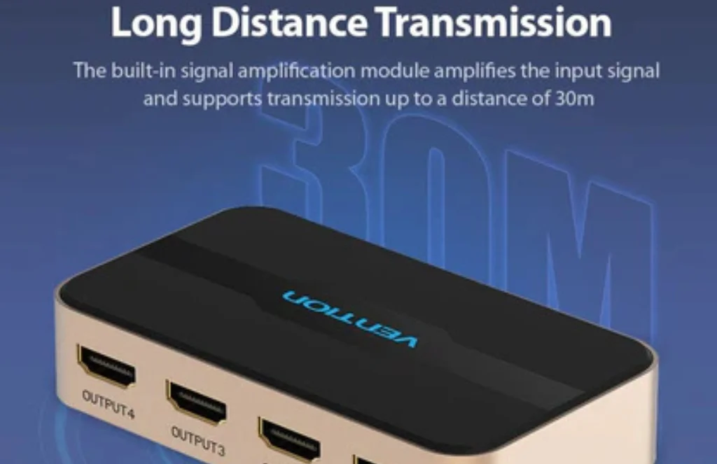 Vention - In - Out Hdmi SplitterVention 1 In 4 Out HDMI Splitter