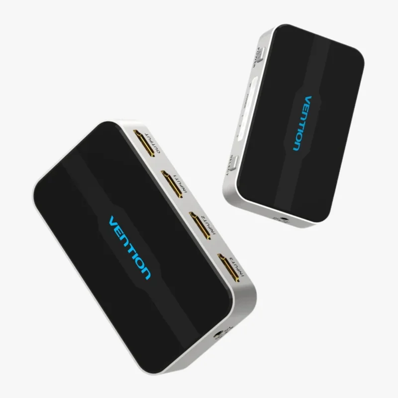 Vention - In - Out Hdmi Switcher Gray Metay TypeVention 3 In 1 Out HDMI Switcher Gray  Metay Type