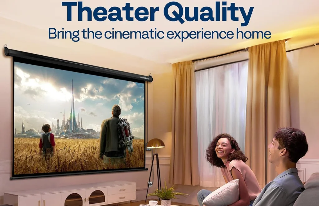 WebpElectric Projector Screen 300cm x 300cm with RF Remote Control