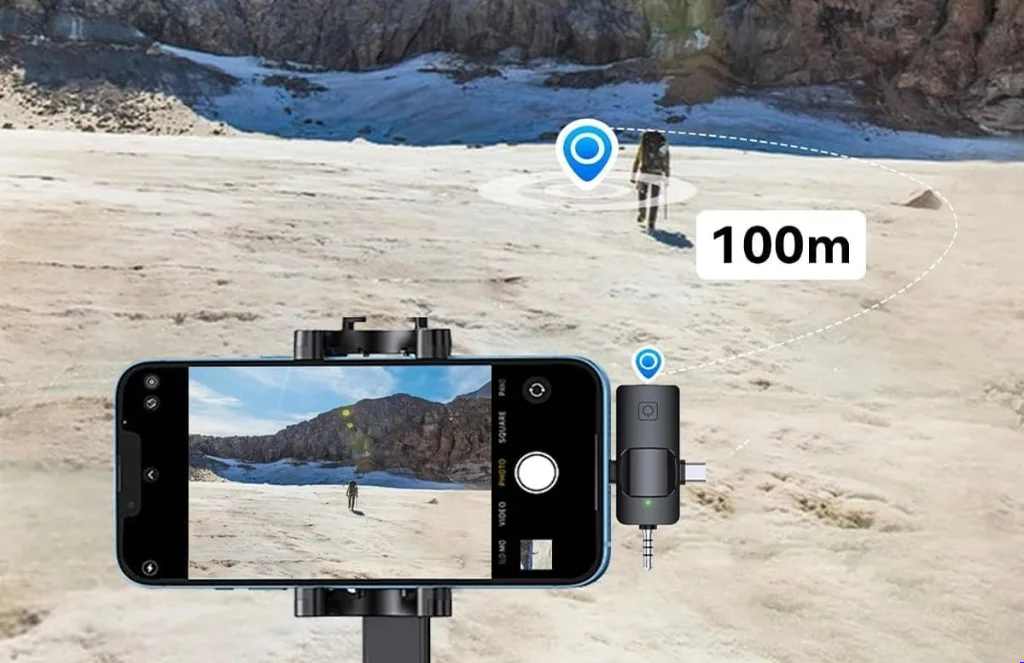 F Wireless Microphone - In - For Iphone Type C And CameraF11-2 Wireless Microphone 3 in 1 For iPhone ,Type C And Camera