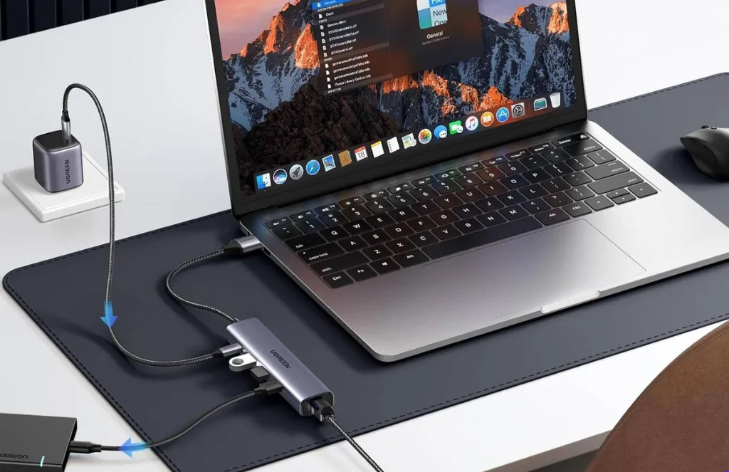 Ugreen Cm Usb To Usb HubUGREEN CM475 20915 USB 3.0 to USB 3.0 Hub (3 Ports) + Gigabit Ethernet 4 In 1 Hub