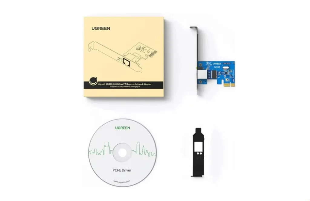 Ugreen Us Pci E To - Ports Usb - Gigabit Ethernet PortUGREEN US230 PCI-E to 4 Ports USB 3.0 & Gigabit Ethernet Port