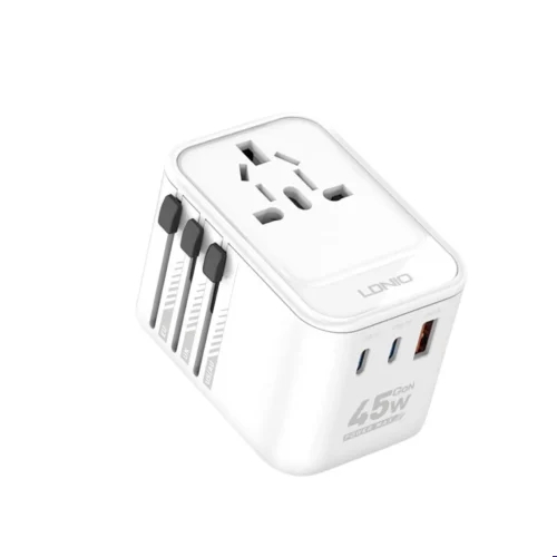 Ldnio Z W Gan Universal TravelLDNIO Z8 45W GaN Universal Travel Adapter